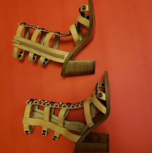 Mia limited edition. Gladiator jeweled sandals.